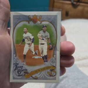 Baseball Trading Card with Players